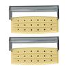 2pcs Dental Bur Holder Box 18 Holes Bur Cleaning Autoclavable Case Organizer for Dentist Laboratory Yellow