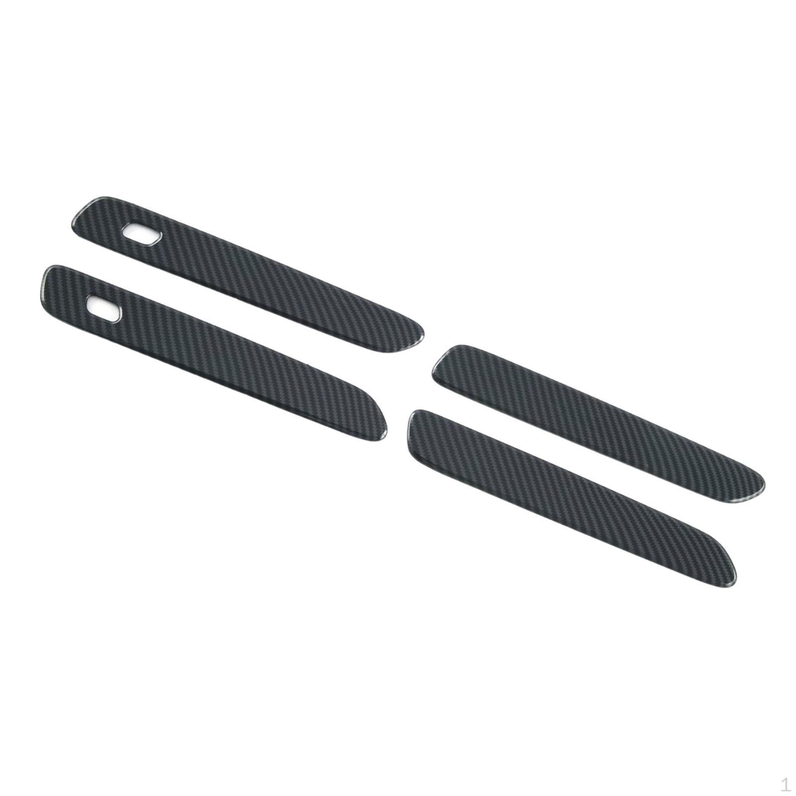 

Аксессуары для защиты от царапин, автомобильная дверная ручка, наклейка на чашу для печати Byd Black Carbon Fiber Pattern