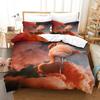 3D Printed Flamingo Duvet Cover Set For Single Double Super King Size Bed, Microfiber Bedding Sets Duvet Set With Pillowcases
