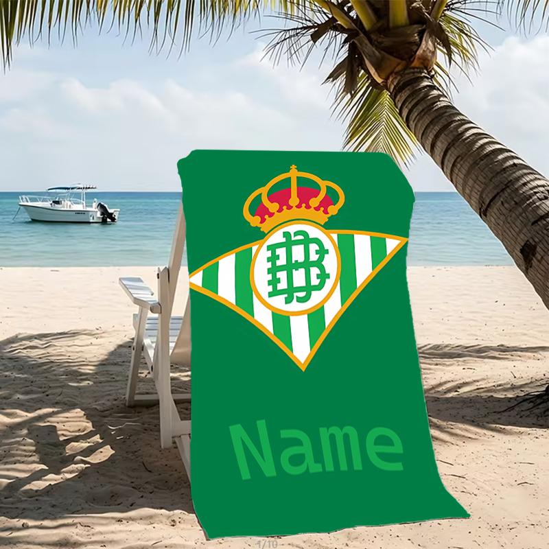 Customizable Personalized Beach Towels Real Betis Balompié Themed designs.Suitable for the Beach, Yoga, Sports;ideal As Beach Accessories