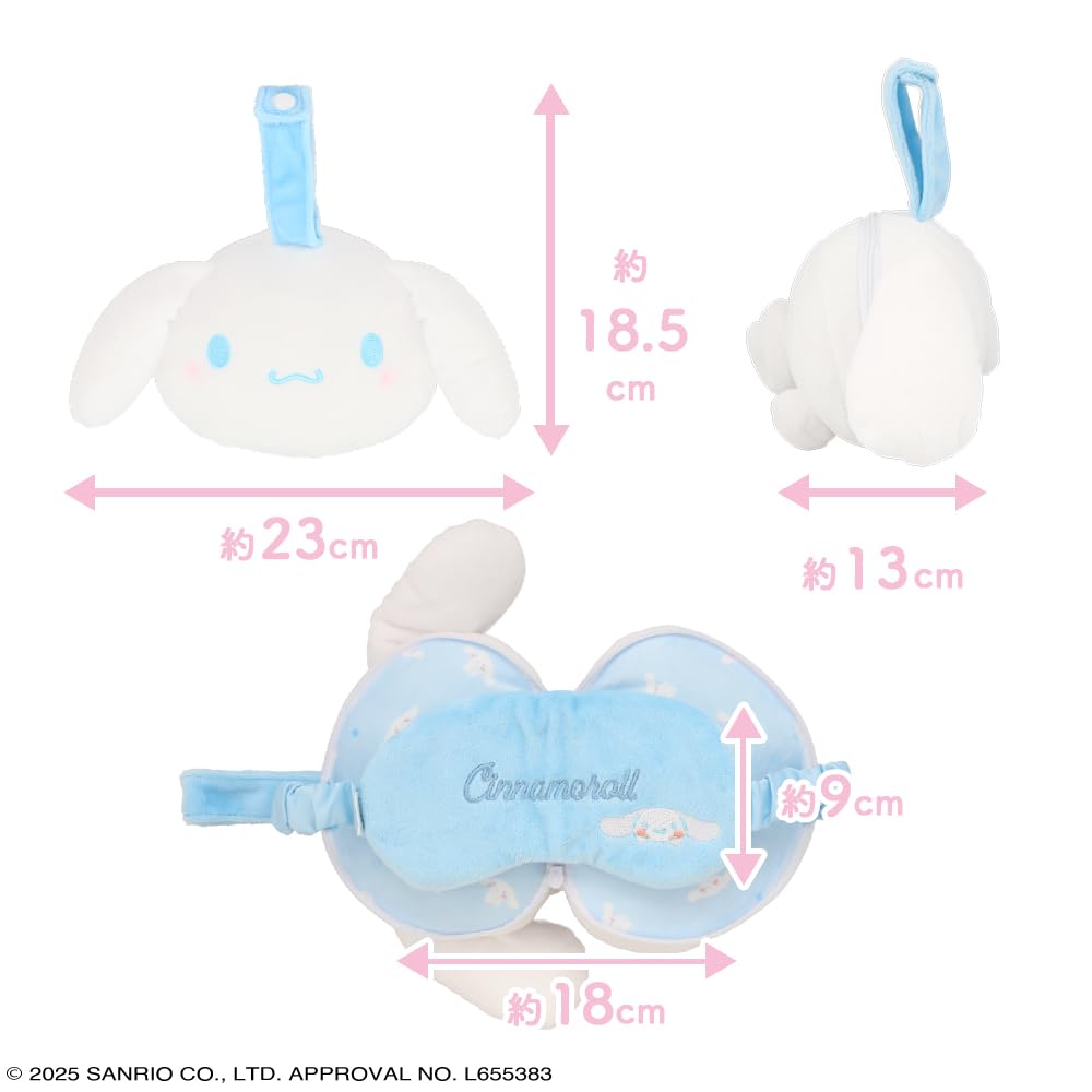 SHOBIDO Sanrio Eye Mask with Pillow Cushion Integrated Eye Mask CM34824 Sanrio <Cinnamoroll>