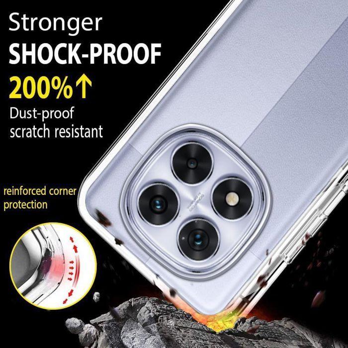 Protective Case - E.F.Connection® - for Xiaomi Redmi Note 14 Pro 5G - Transparent - Shockproof - Full