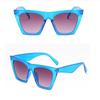 Damskie nowe okulary przeciwsłoneczne kocie oczy unisex Retro kwadratowa ramka ponadgabarytowe okulary okulary UV400 odcienie okulary podróżna ochrona oczu