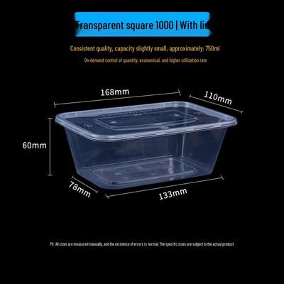 ZISIZ Disposable Rectangular Food Container