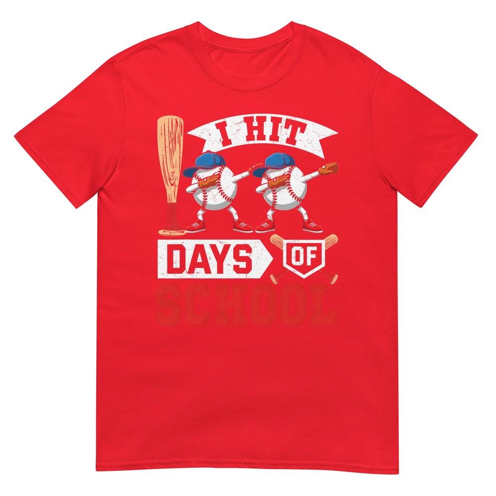 Kids 100 Days Of School Boys 100th Day Baseball Toddler Boy Tshirt S