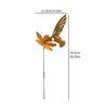 gold Hummingbird Yard Decor Iron Garden Ornament Stake Decorative Garden Props  Patio Display