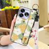 Fashion Design Wrist Strap Phone Case For UMIDIGI A15/A15C Protective Ring Anti-dust Back Cover Anti-knock Wristband