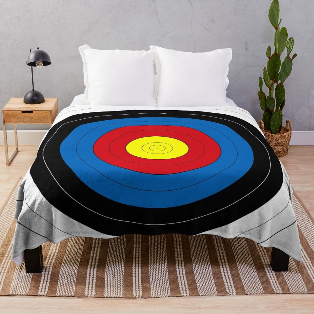 Archery Target | Target Face Throw Blanket