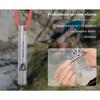 Boundless Voyage Titanium Whistle Emergency Survival Safety Whistles with Lanyard Loud for Outdoor Camping Hiking Coaches Training Sports Keychain