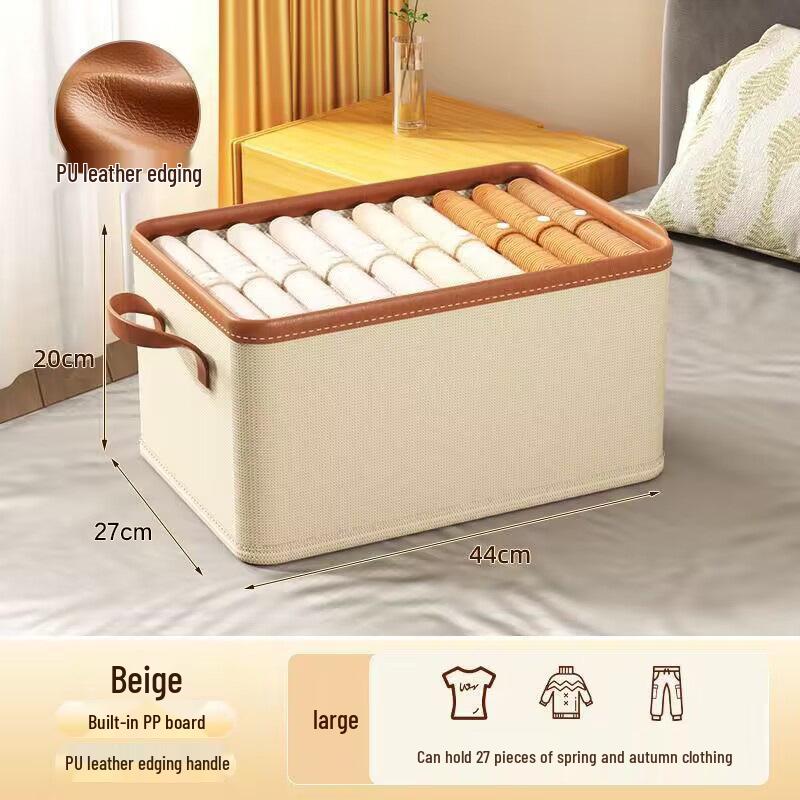 Foldable Large-Capacity Wardrobe Storage Box with Drawer Organizer