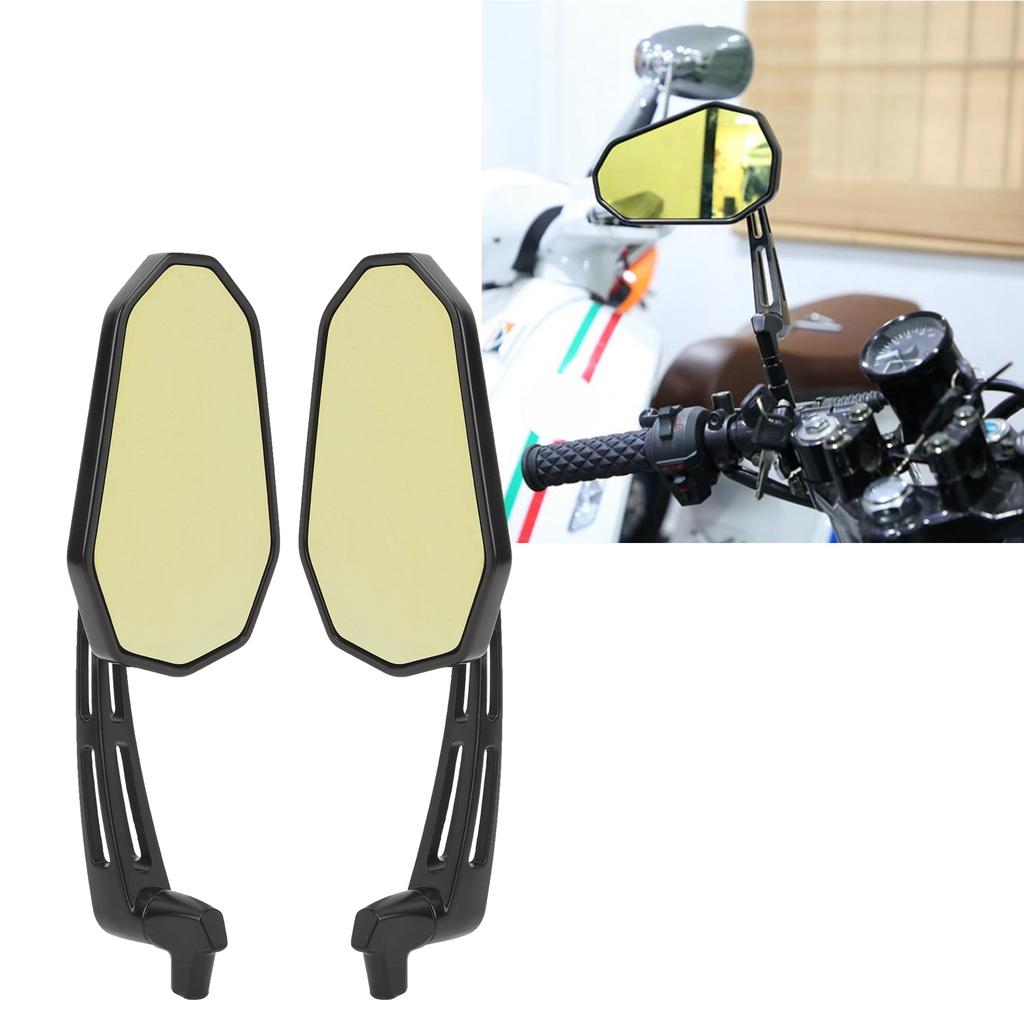 1 Paar Achteruitkijkspiegels Draaibare Zijspiegel voor CB1000R Shadow 000V Silv Wing