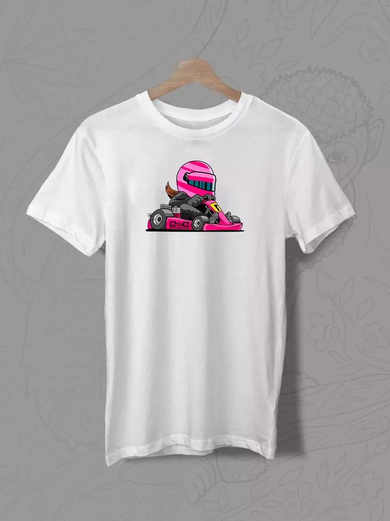 Go-karting print T-shirt