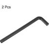 HARFINGTON 2pcs L-Shaped Square Head Wrench 9.5mm Carbon Steel L-Key 4 Points Metric Bolt Wrenches Repairing Tool for Basic Home Repair DIY Project