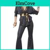 Disco Costume 60s 70s Hippie Party Outfit Polyester For Halloween Cosplay
