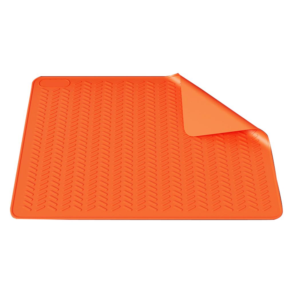 Heatproof Silicone Electric Stove Mat for Glass Top Cooktops Scratch Resistant Dish Drying Pad Waterproof Kitchen Pad