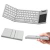 Nillkin [Authorized Retailer] Foldable Bluetooth Wireless Keyboard for iPad [Touchpad & Numeric Keypad 2-in-1] Simultaneous Connection for Three Devic