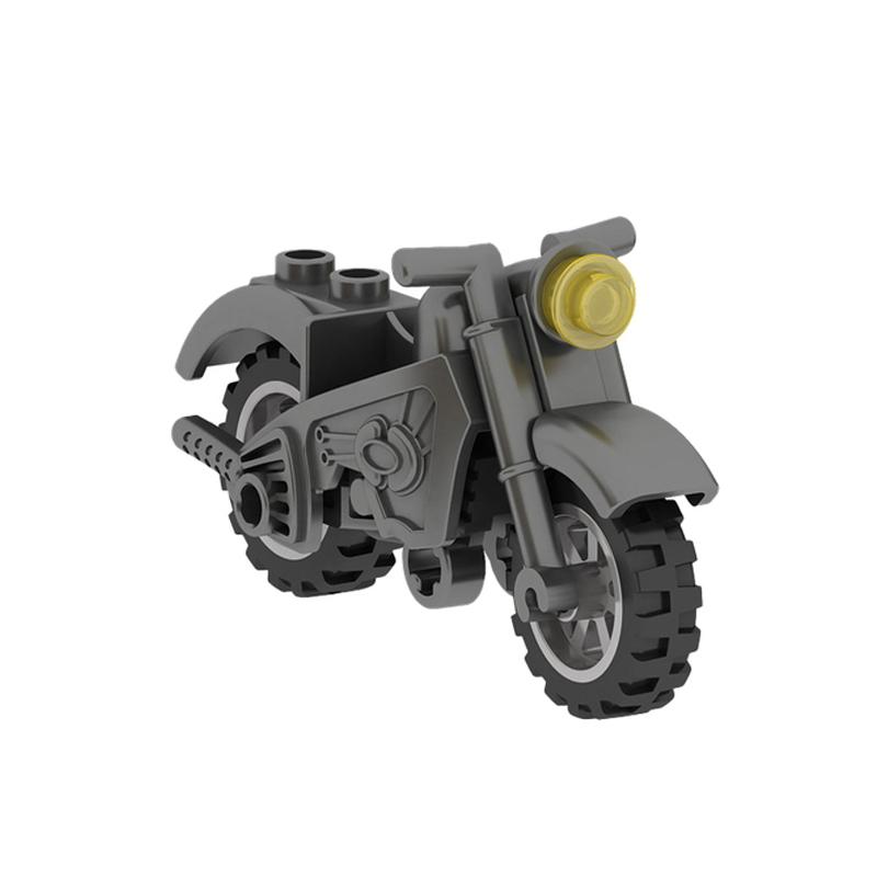Militär-Motorrad Baustein Fahrzeugmodell Figuren Zubehör Soldaten WK2 Transporteinrichtung Polizei SWAT Spielzeug