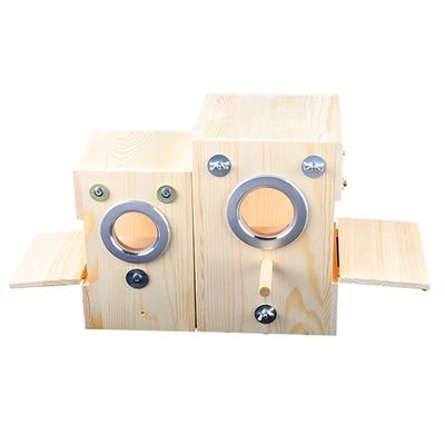 Wood Bird Breeding Box Bird House Nest Parrot Breeding Decorative Cages Pet Accessories Home Balcony Decoration