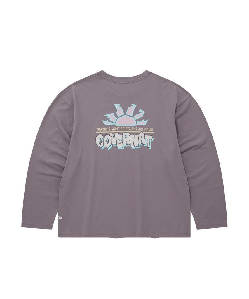 COVERNAT Rising Sun Graphic Long Sleeve Purple