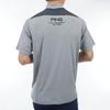 PING Apparel Men's Short Sleeve High Neck Shirt (Sarai Tech: Lightweight and Quick-Drying) / Golf / 621-4167311 020_Gray, Size 3L