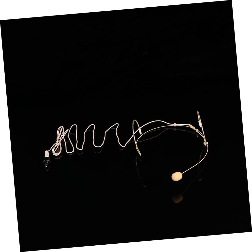 ULTECHNOVO Headset Condenser Skin Office for Corded Phones and Voice Beige Microphone, Microphone, Tone, Vocal, Headset, Portable, Amplifiers, Wired,