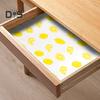 Cabinet Shelf Liners Non-Adhesive Waterproof Drawer Liners Avocado Lemon Print Easy Clean Kitchen Mat for Cupboard Dresser Table Pantry Bathroom