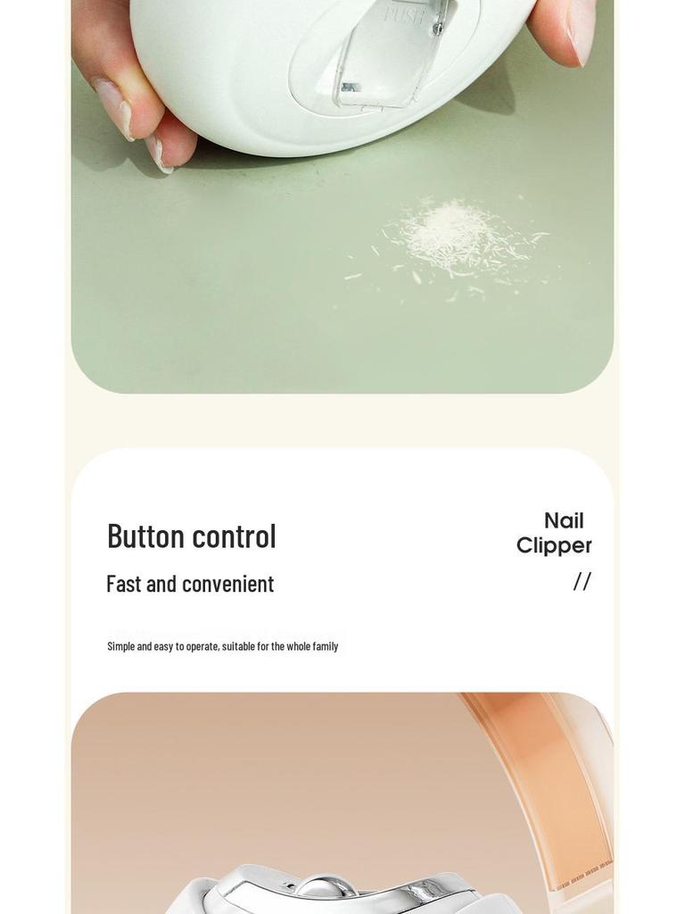 Przenośne Elektryczne Obcinaczki do Paznokci z Funkcją Zapobiegającą Przycięciu i Szlifierką dla Dzieci i Dorosłych