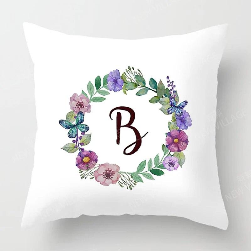 Personalized letter printed pattern pillowcase for home bedroom living room sofa decoration throw pillow pillowcase