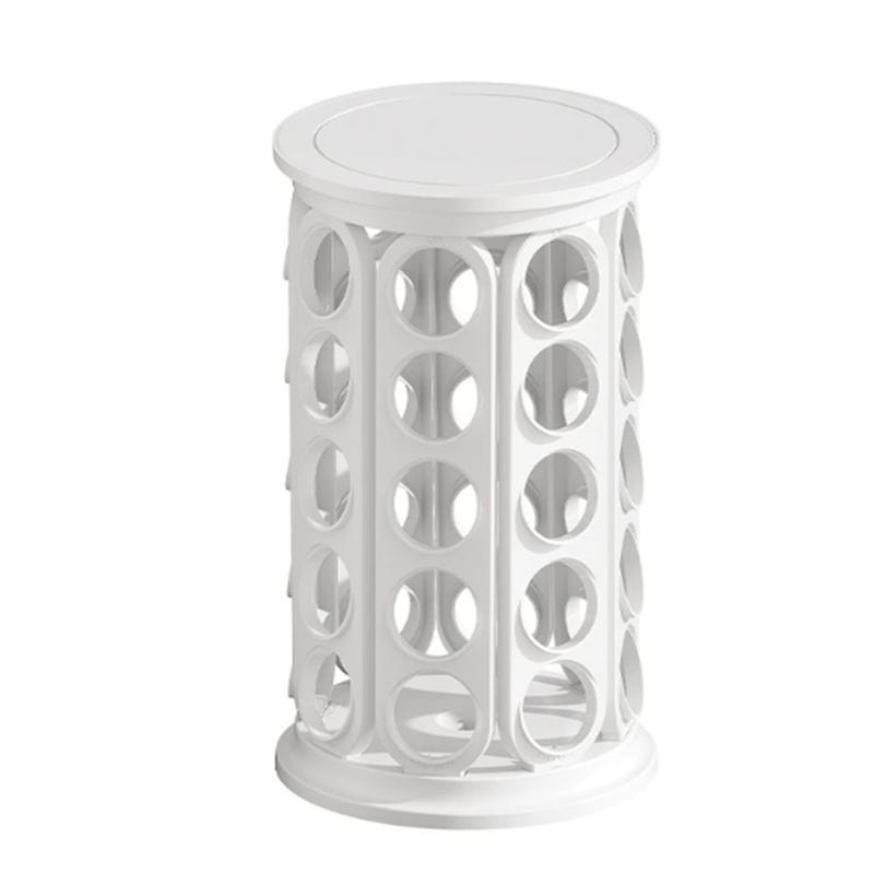 

A25F-For 40 K-Cup Coffee Pod Carousel Organizer:Home Or Office Coffee Capsule Holder For Kitchen Counter Storage белый