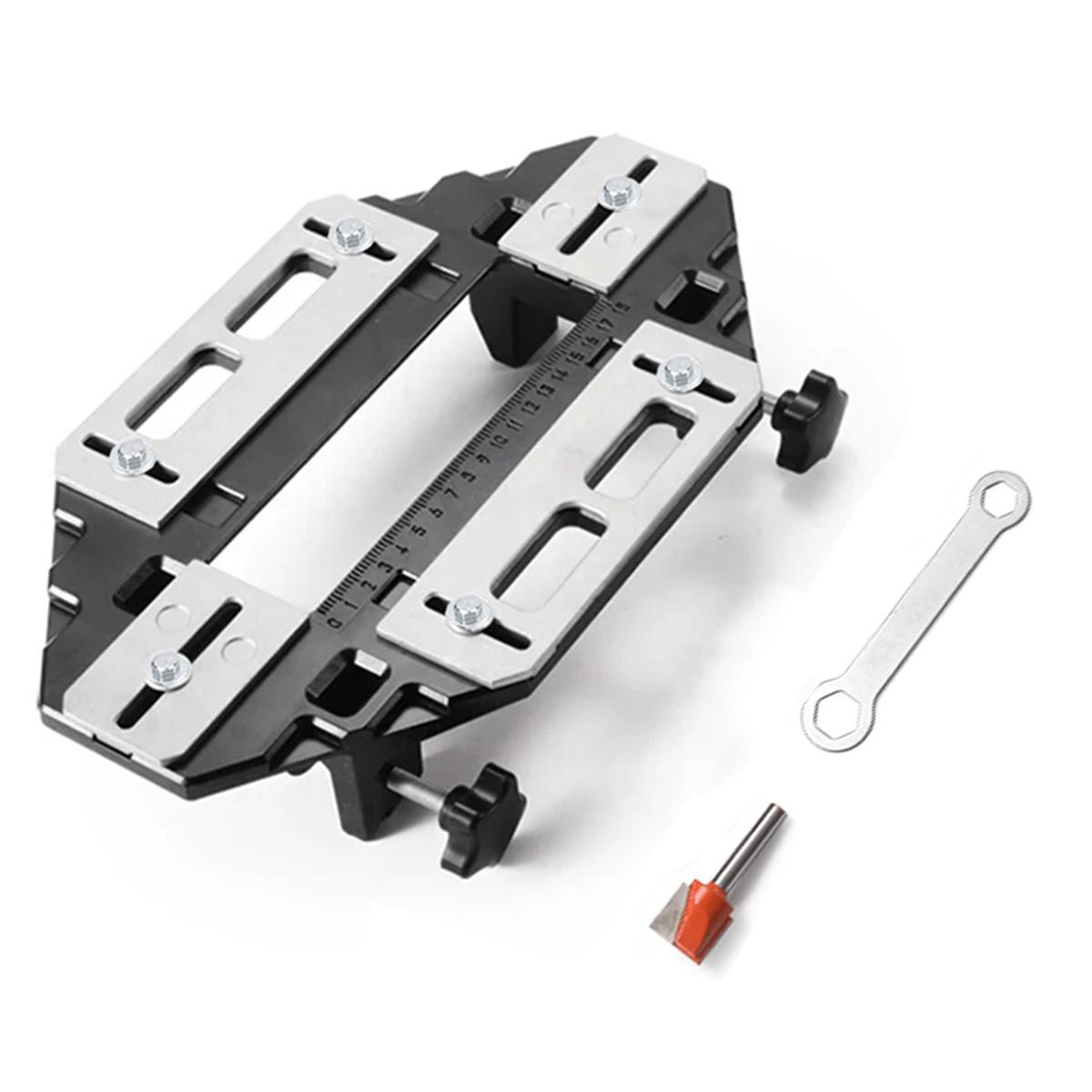 

Шаблон для врезки дверных петель, Деревообрабатывающий инструмент для сверления отверстий, Направляющая для отверстий под петли деревянных дверей, Шаблон для петель, Шаблон для пазов под дверные петли и установки дверного замка 1pcs белый