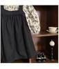 2024 Autumn Korean Mori Style Girls' Floral Shirt & Suspender Skirt Set