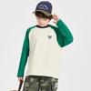 Boys' Heart-Print Raglan Long-Sleeve T-Shirt
