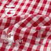 JELLYBABY Girls' French Plaid Ruffle Trim Shirt