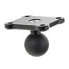 Aluminum Alloy Square Mounting Base with 1 Inch Ball for Head Mount for Zumo 400/450/500/550/660 Rider GPS for Motorcycl