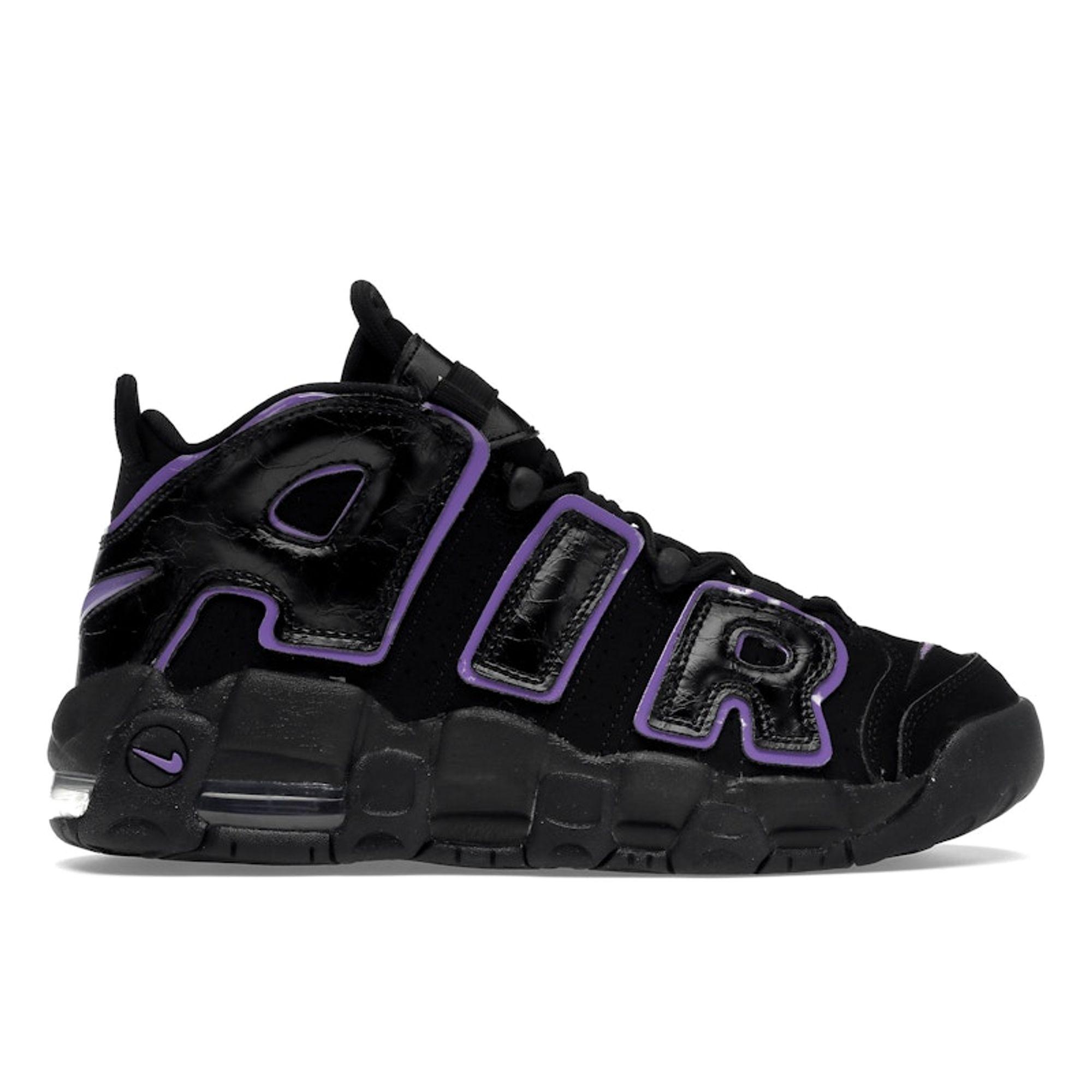 Nike Air More Uptempo GS Nero Uva Action Scarpe da Ginnastica da Bambino Bianco Oro Metallizzato DX5954-001 36