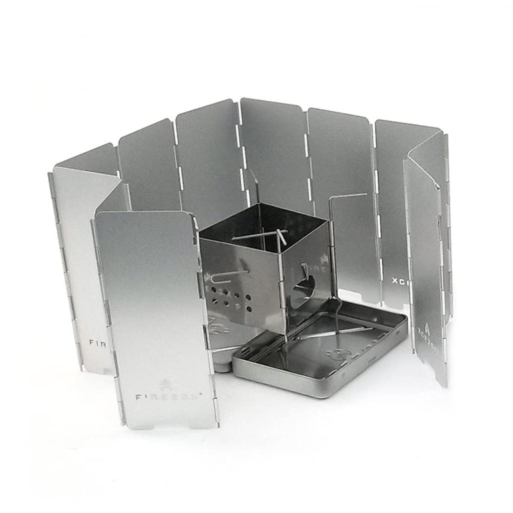 [Genuine Japanese Product] FIREBOX WINDSCREEN Aluminum Windscreen for Camping and Outdoor Activities (Small)