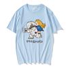 PRAGMATA Hugh & Diana Lauf! T-Shirt Kurzarm Baumwolle Sommer Herren T-Shirts Mode Spiel Grafik T-Shirts Herren Damen Oberteile