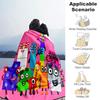 1pc Blanket Numberblocks3 Print Design, Lightweight Blanket for Sofa, Bed- Soft &Warm, Gift for All Seasons like Christmas, Halloween