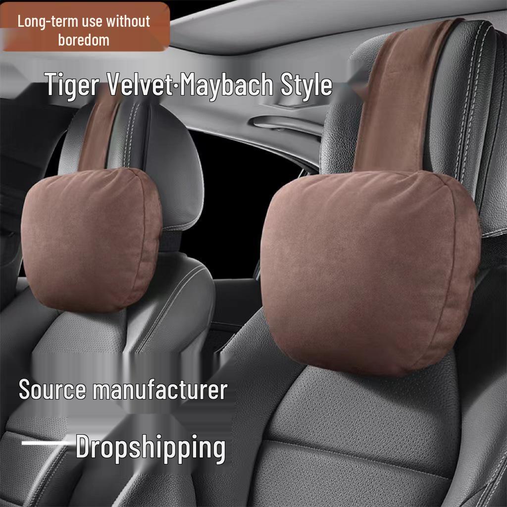 Maybach Car Headrest & Lumbar Support Cushion for Back and Waist Comfort