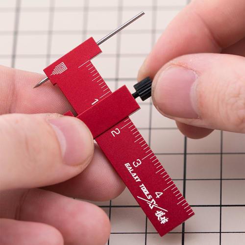 Oh.makasenet Plastic Model Parallel Line Engraving Scriber with Marking Needle for Gunpla (Red)