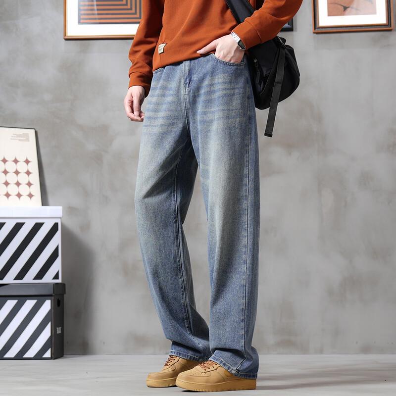 

OVERPROTECTION Men s Vintage Straight-Leg Jeans XL
