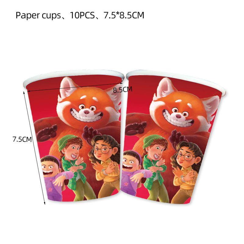 Red Birthday Turning Party Cartoon Decorations Banners Cake Topper Balloon Set