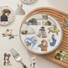 50 Cartoon Cat and Dog Meme Sticker Pack Waterproof Transparent PET Manual Animal Material Decorative Guitar Notebook