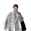 2025 autumn new national tide coat men's Korean version trend loose casual high sense small fragrant plaid jacket top