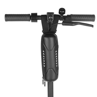 Electric Scooter Handlebar Bag Non-slip Fixing Large Capacity Cylinder Organizer Bag Bike Front Bag with Fastener Strap Hard Shell EVA Bicycle