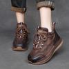 Women's Shoes 2026 Retro Casual Shoes Women's Autumn New Versatile Color Blocked High Top Shoes Short Boots