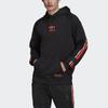 Adidas Originals Trefoil Print Logo Hoodie Men Tops Black H65536