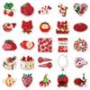 50pcs Cute Cartoon Strawberry Stickers: Fun Decorations for Bikes, Suitcases, & Power Banks