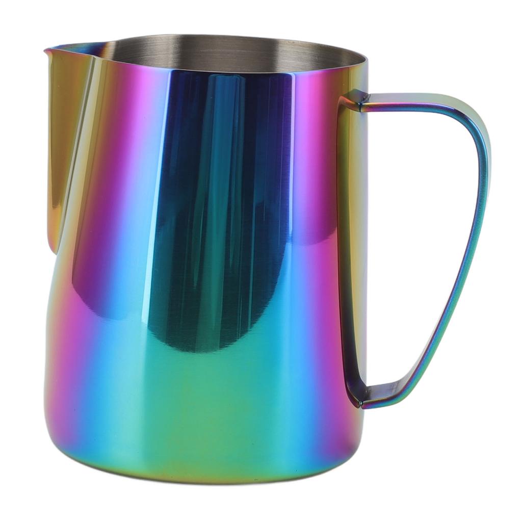 670ml Bunter Milchschaumkrug 304 Edelstahl Latte Art Kaffee Dampfschäumer Tasse