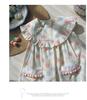 2024 Summer New Children's Clothes Colorful Polka Dot Girl Dress Korean Ruffle Doll Collar Children's Skirt Sweet